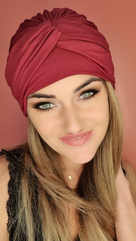 Turban bordo
