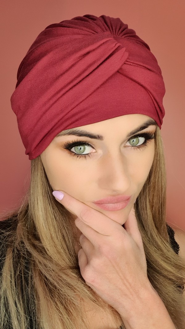Turban bordo