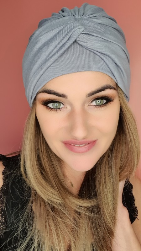 Turban szary