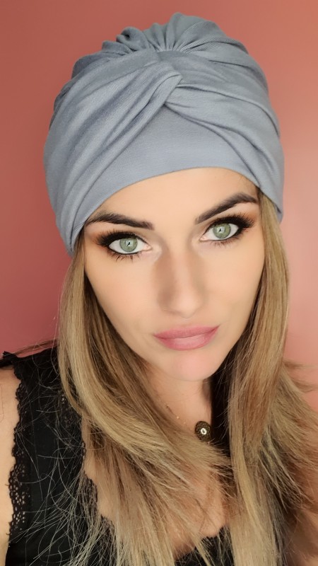 Turban szary