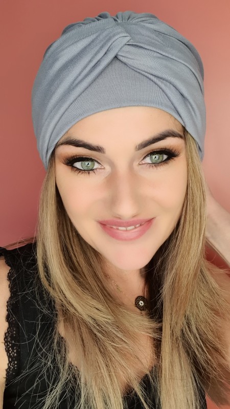 Turban szary