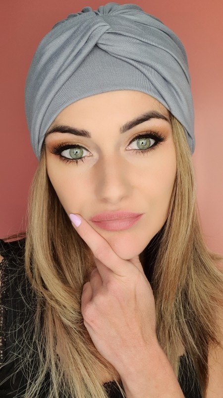 Turban szary