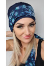 Granatowy turban Lena - po chemioterapii - Sklep internetowy online