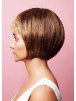 Syntetyczna peruka z grzywką - Blond - Sklep internetowy