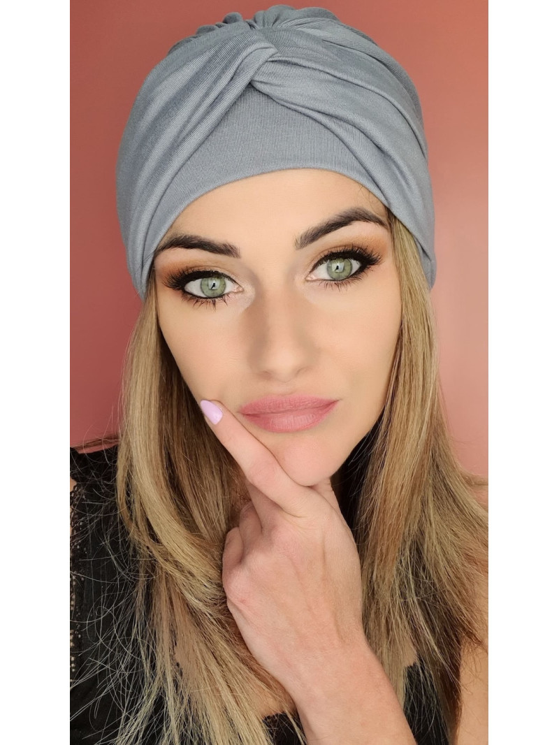 Turban damski Szary - po chemioterapii - Sklep internetowy online