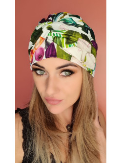 Turban w kwiaty Agata II - po chemioterapii - Sklep internetowy online