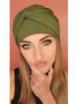 Turban damski Khaki - po chemioterapii - Sklep internetowy online