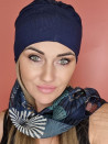 turban wiskozowy z szarfa - po chemioterapii - sklep internetowy