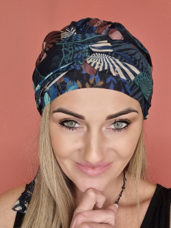Turban z szarfami - po chemioterapii - Sklep medyczny - Online