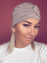 Turban bambusowy w kolorze mokki - Sklep internetowy.