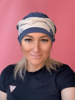 Bambusowy turban - z szarfą - Sklep internetowy