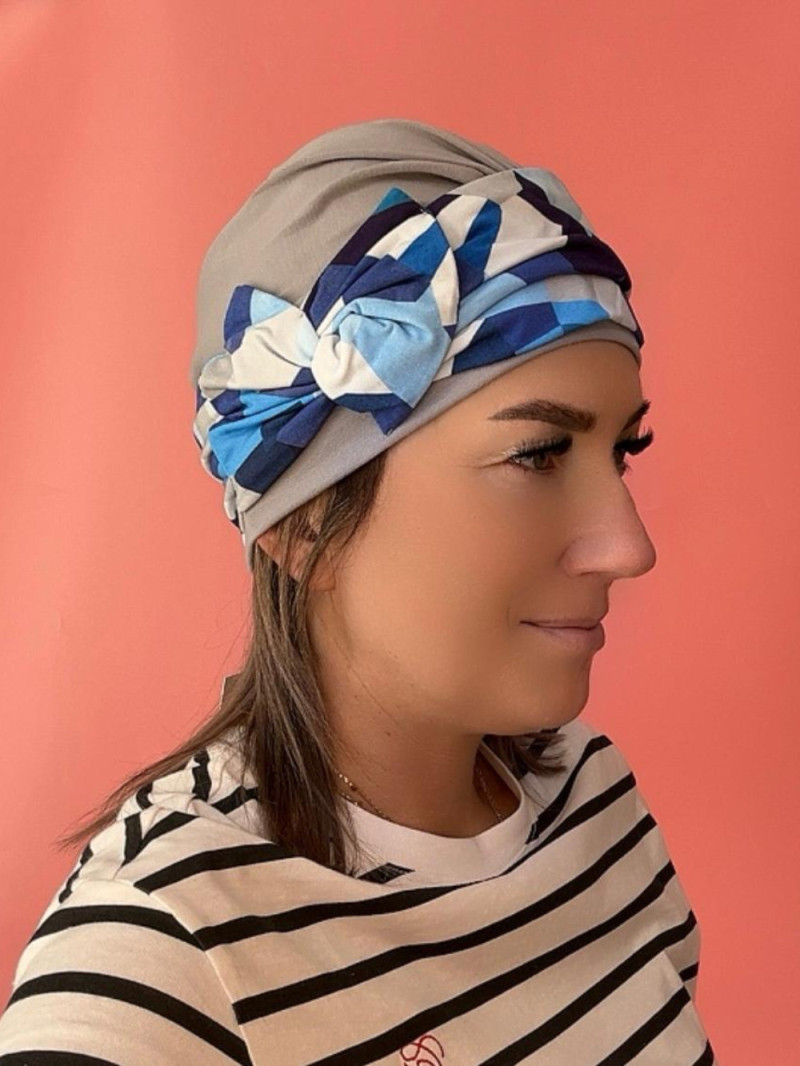 Turban z kokardką - wiskozowy - Sklep internetowy