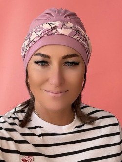 Turban z szarfami - wiskoza - Sklep internetowy