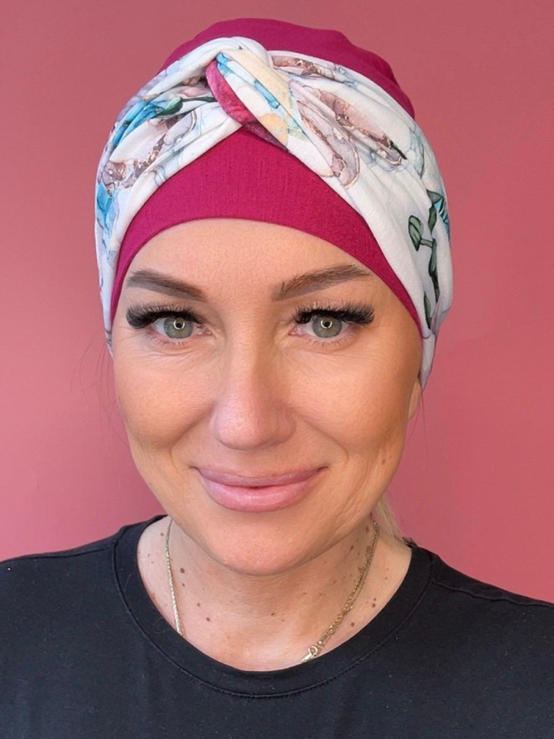 Szyfonowy turban - z opaską - Sklep internetowy