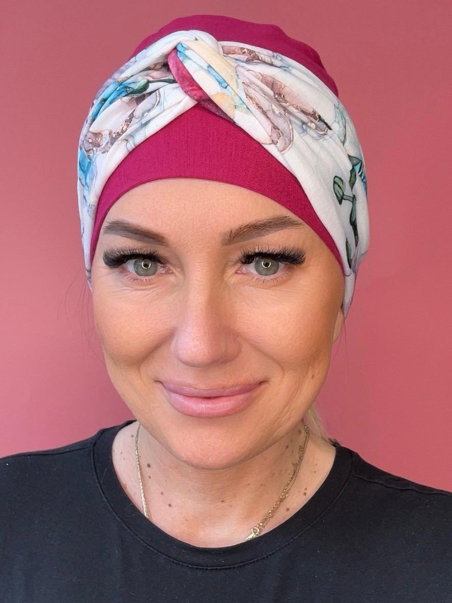 Szyfonowy turban - z opaską - Sklep internetowy