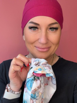 Szyfonowy turban - z opaską - Sklep internetowy