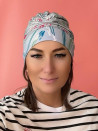 Bambusowy turban - szary - sklep internetowy