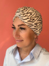 Wiskozowy turban - beżowy - Sklep internetowy