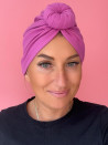 Bawełniany turban - różowy - Sklep internetowy
