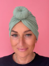 Bawełniany turban - zielony - sklep internetowy