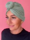 Bawełniany turban - zielony - sklep internetowy