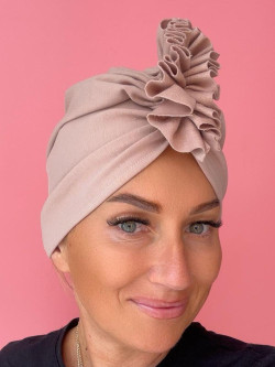 Bawełniany turban - z marszczeniem - Sklep Internetowy