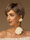 Peruka damska krótka krótkie pixie ciemny popielaty blond – ADELE