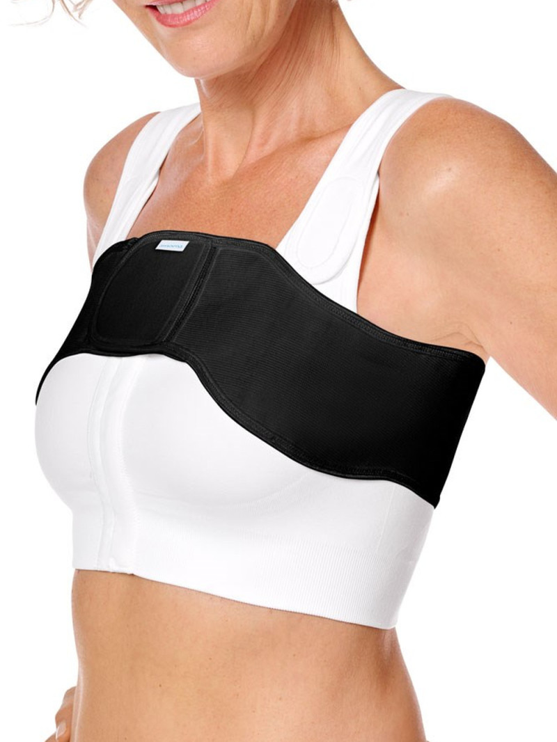 Pas kompresyjny po operacji piersi Amoena Anatomical Belt - czarny - zdjęcie 1