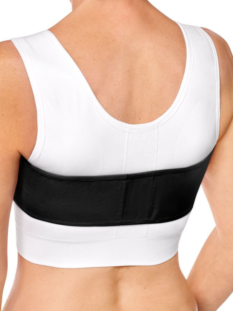Pas kompresyjny po operacji piersi Amoena Anatomical Belt - czarny - zdjęcie 2