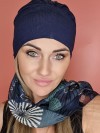 turban wiskozowy z szarfa - po chemioterapii - sklep internetowy