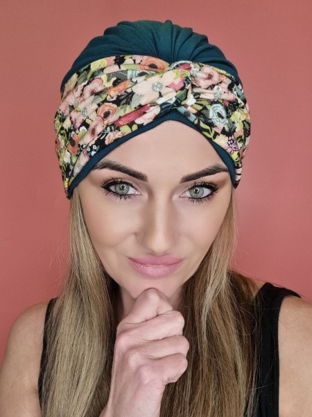 Zielony turban - po chemioterapii - sklep internetowy