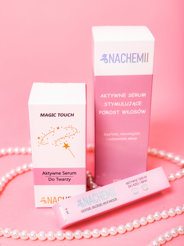 Nachemia trio set - Serum for hair + face + eyelashes and eyebrows