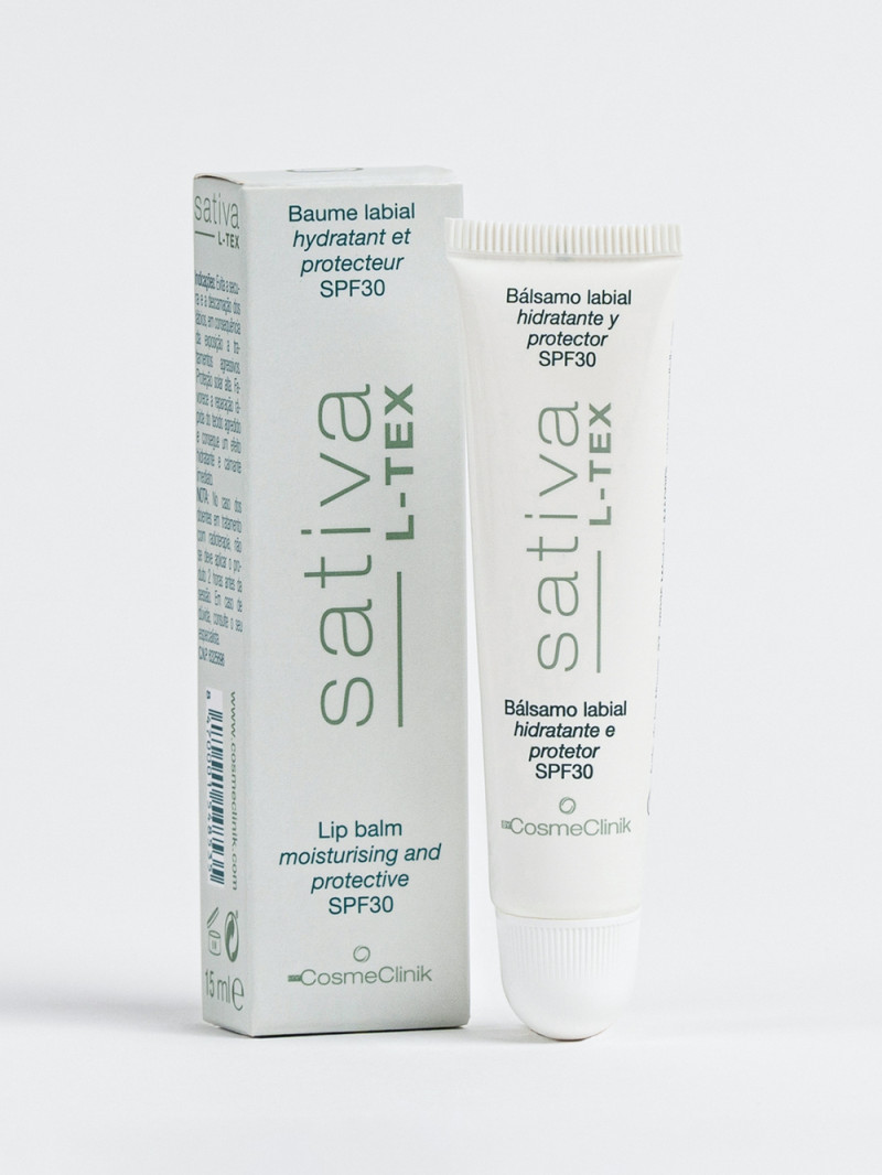 SATIVA L-TEX SPF 30 – balsam ochronny do ust suchych i spierzchniętych