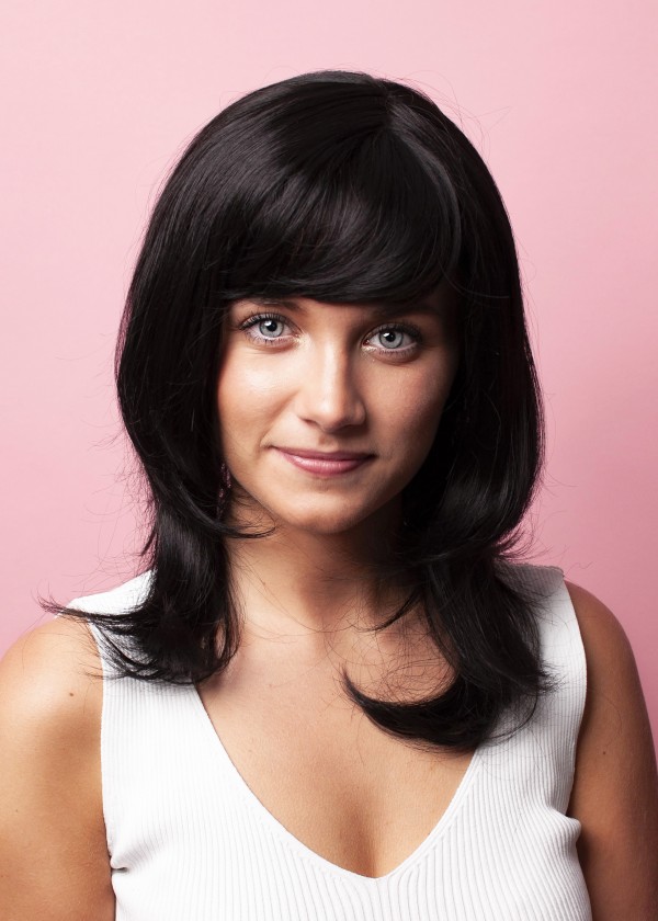 Syntetyczna peruka - czarna - Sklep internetowy