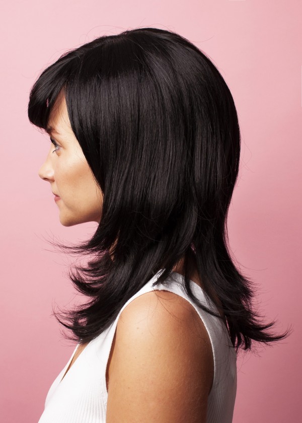 Syntetyczna peruka - czarna - Sklep internetowy