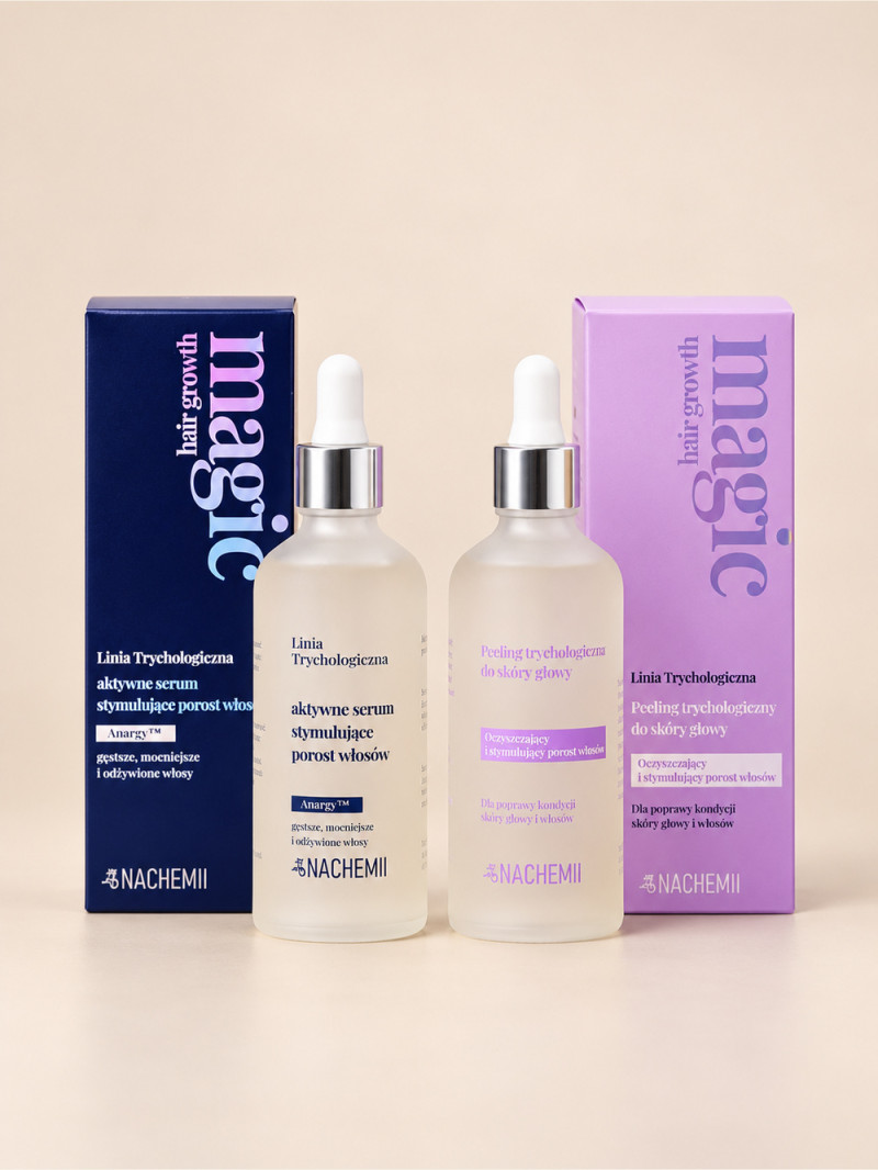 Męski zestaw do pielęgnacji skóry głowy: peeling i serum Anargy™