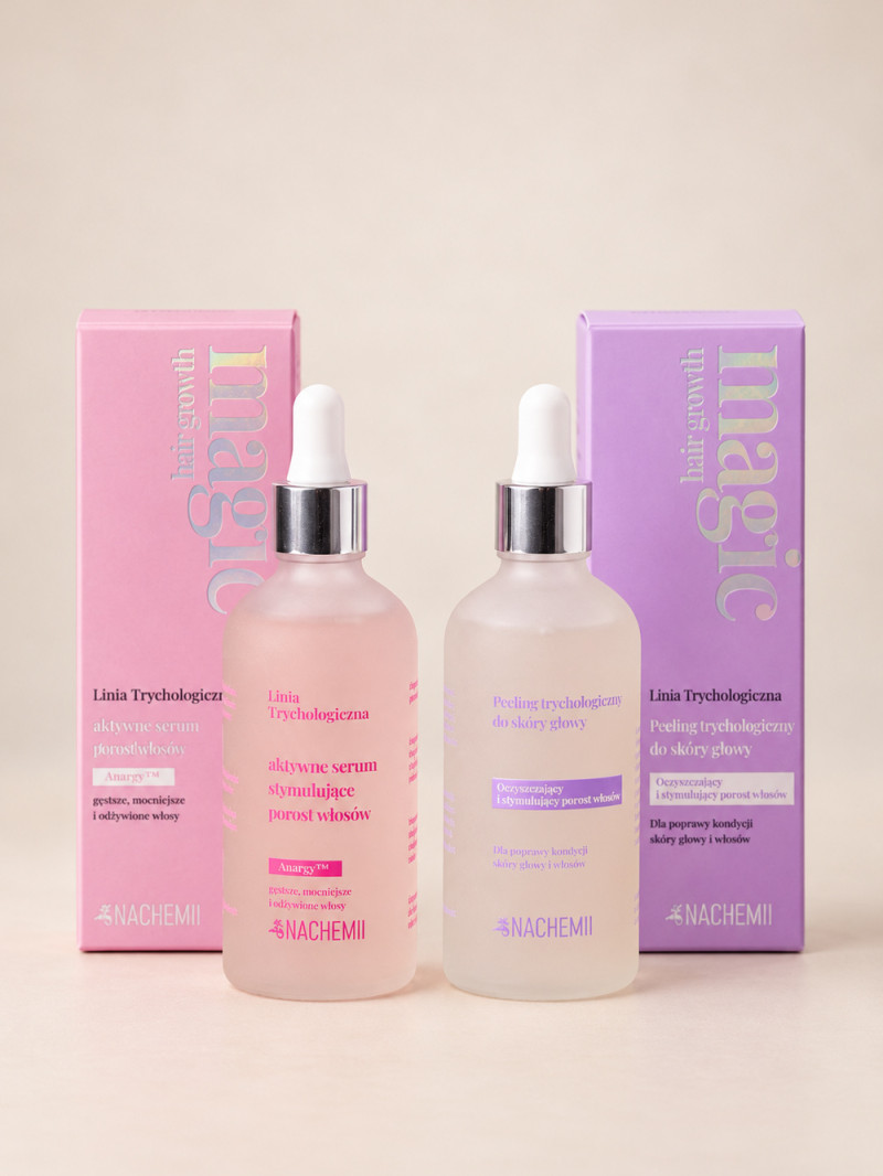 Duet do skóry głowy i odrastających włosów: peeling i serum
