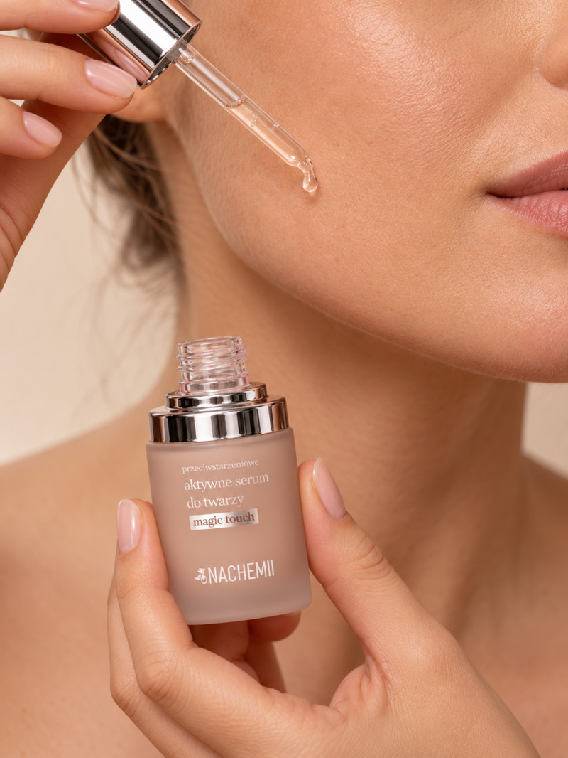Serum Magic Touch do pielęgnacji twarzy i nawilżenia, 30 ml — Wizualizacja aplikacji