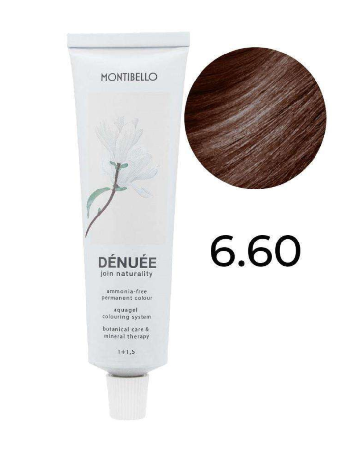 Farba do włosów po chemioterapii MONTIBELLO - 6.60 naturalny kasztanowy ciemny blond