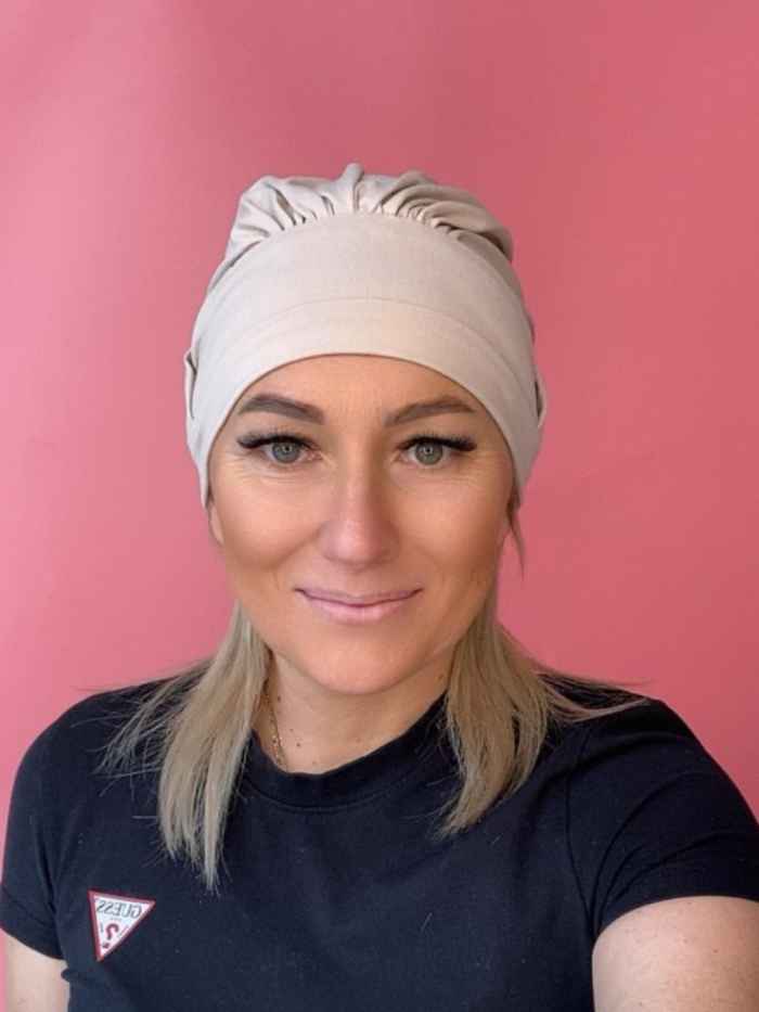 Bambusowy turban - z szarfą - Sklep internetowy