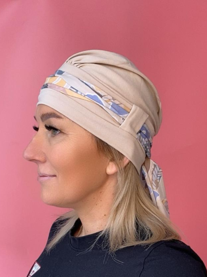 Bambusowy turban - z szarfą - Sklep internetowy