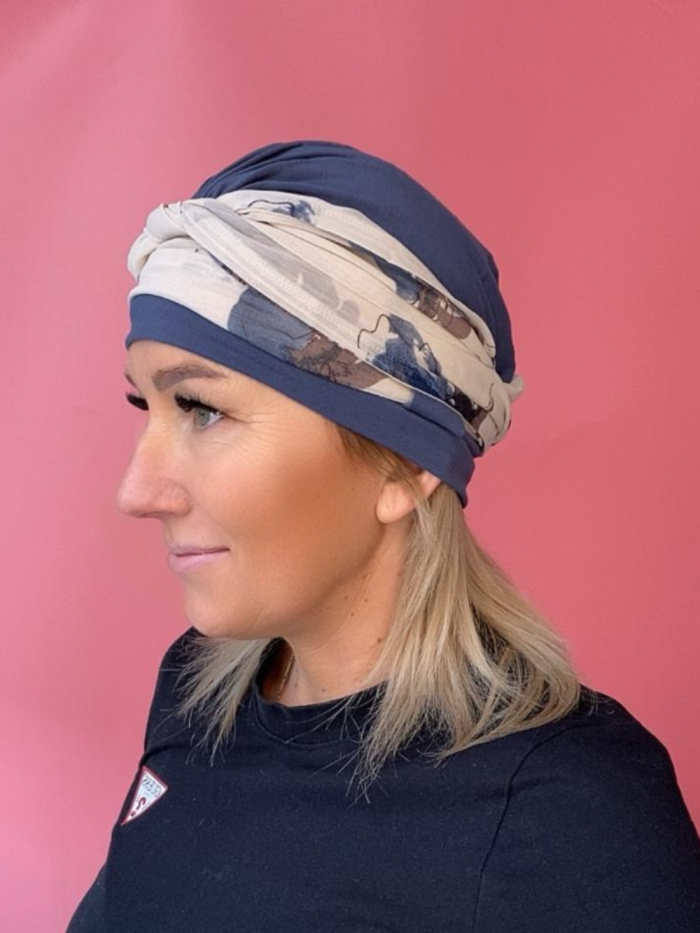 Bambusowy turban - z szarfą - Sklep internetowy
