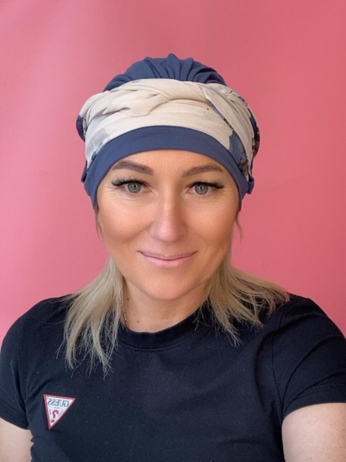 Bambusowy turban - z szarfą - Sklep internetowy