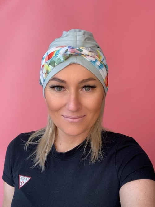 Bambusowy turban - z szarfami - Sklep internetowy