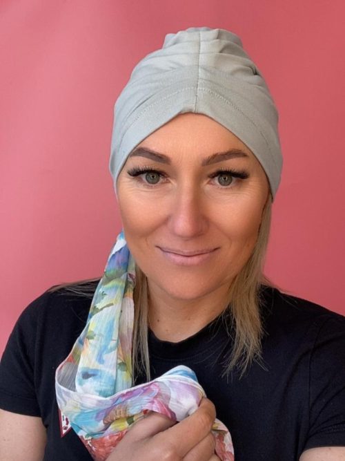 Bambusowy turban - z szarfami - Sklep internetowy