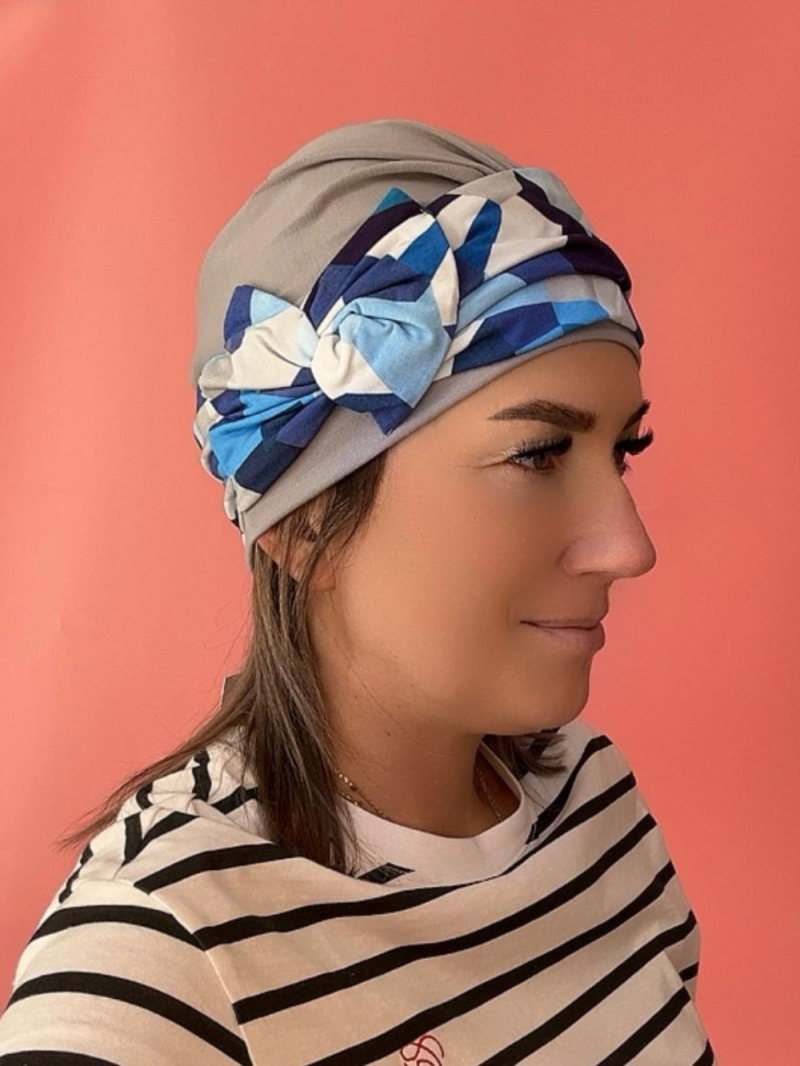 Turban z kokardką - wiskozowy - Sklep internetowy