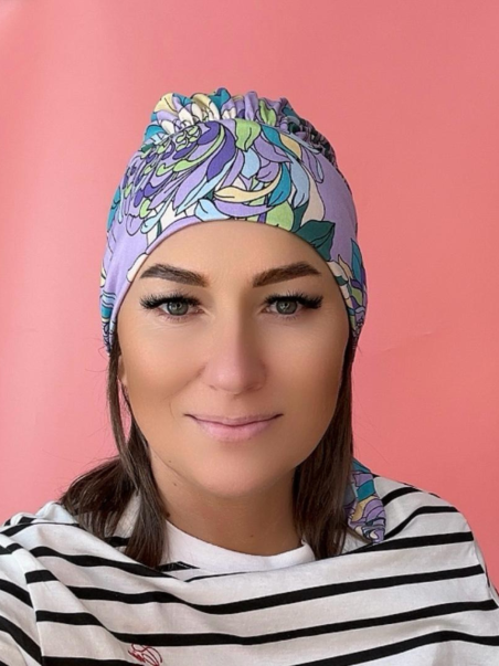 Turban z daszkiem - wiskozowy - Sklep Internetowy