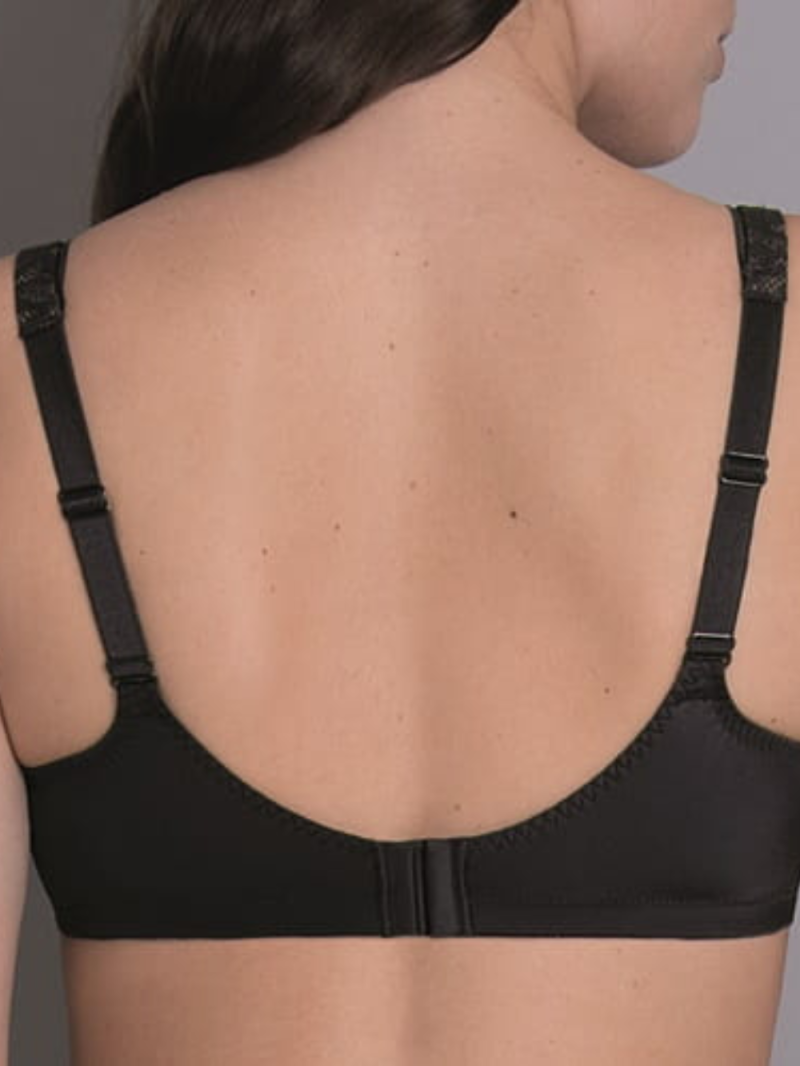 Biustonosz z kieszonkami - Selena czarna - Skelp internetowy