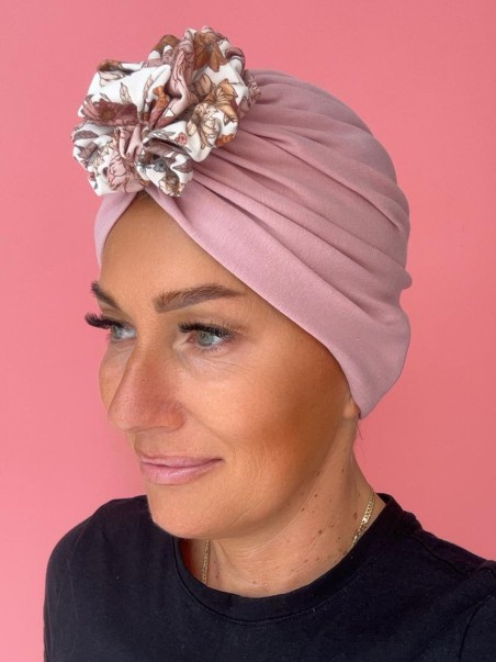 Bawełniany turban - różowy - Sklep internetowy