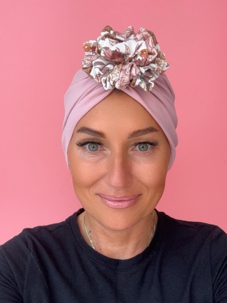 Bawełniany turban - różowy - Sklep internetowy
